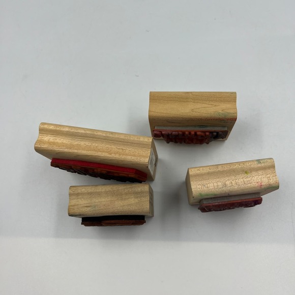 Vintage Rubber Stamp Lot 4 Happy Birthday Design Rubber Stampede Junk Journaling - Picture 6 of 6